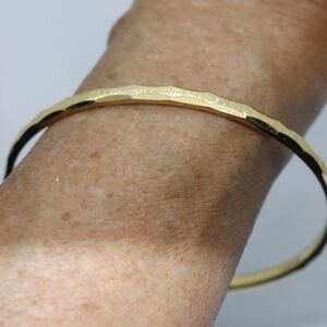 Monet L - Vintage Goldtone, Bangle Bracelet